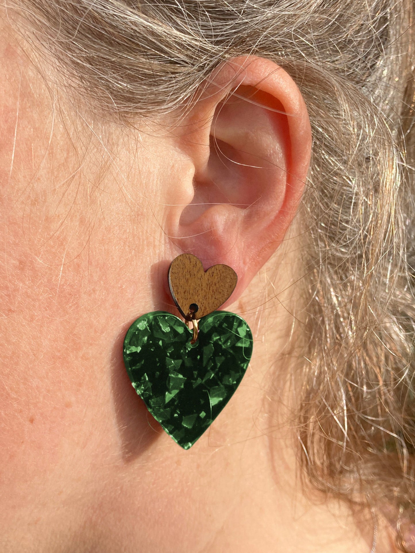 Hartjes 'green glitter'