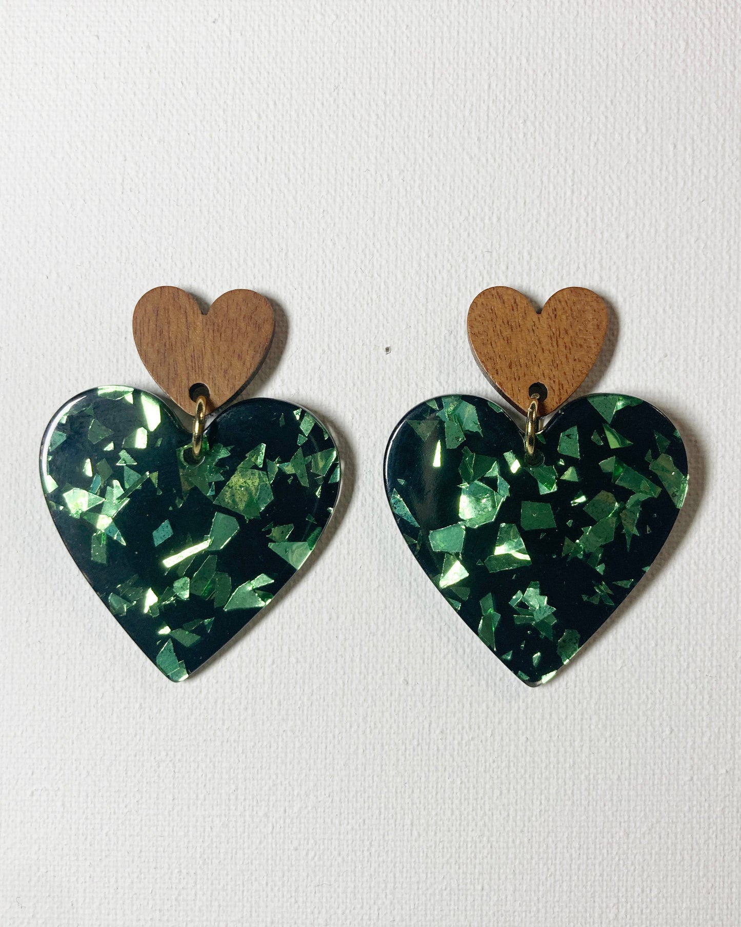 Hartjes 'green glitter'