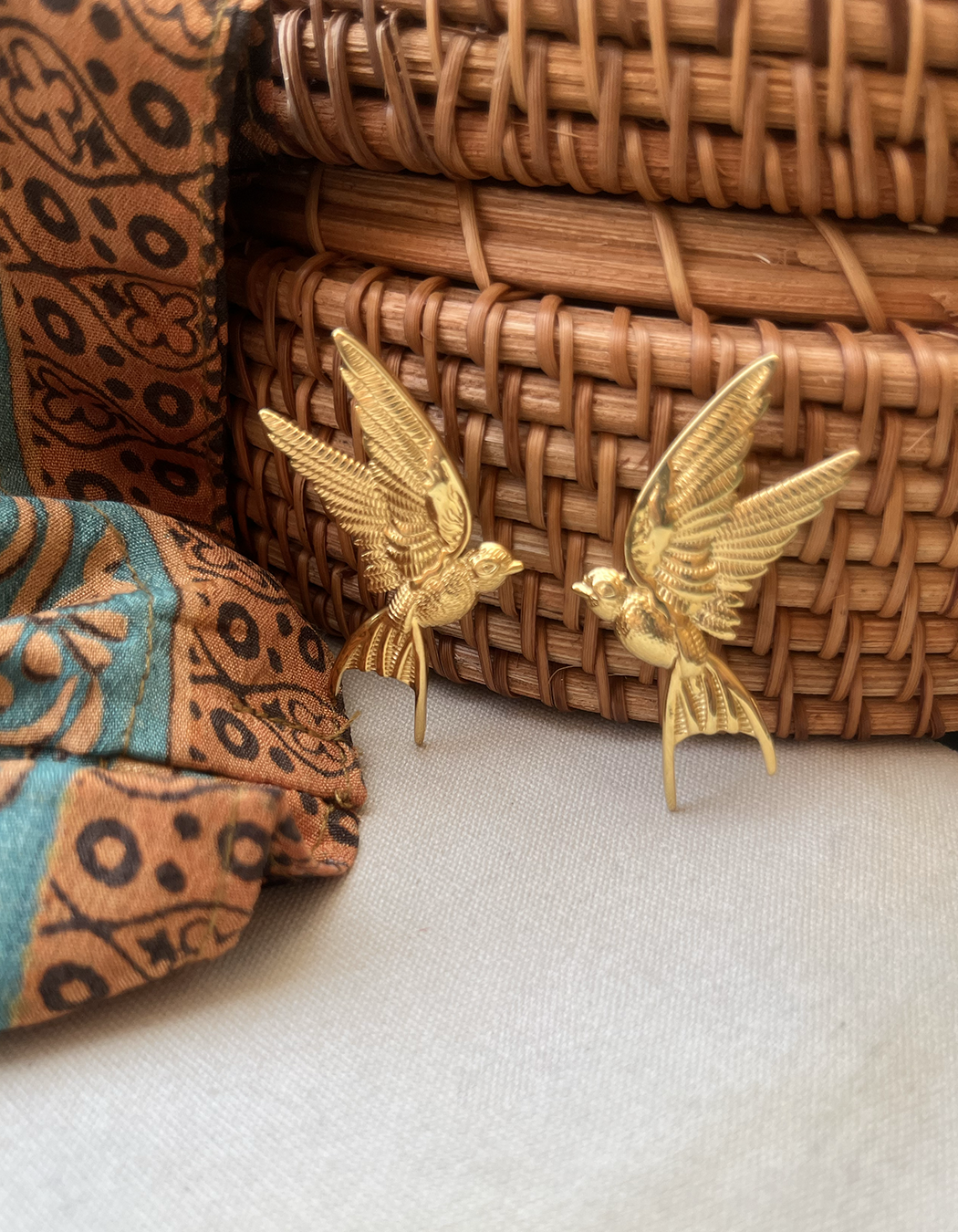 Fantastische vogel oorbellen stainless steel